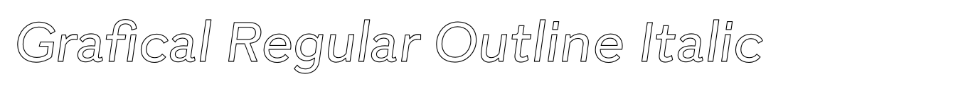 Grafical Regular Outline Italic image